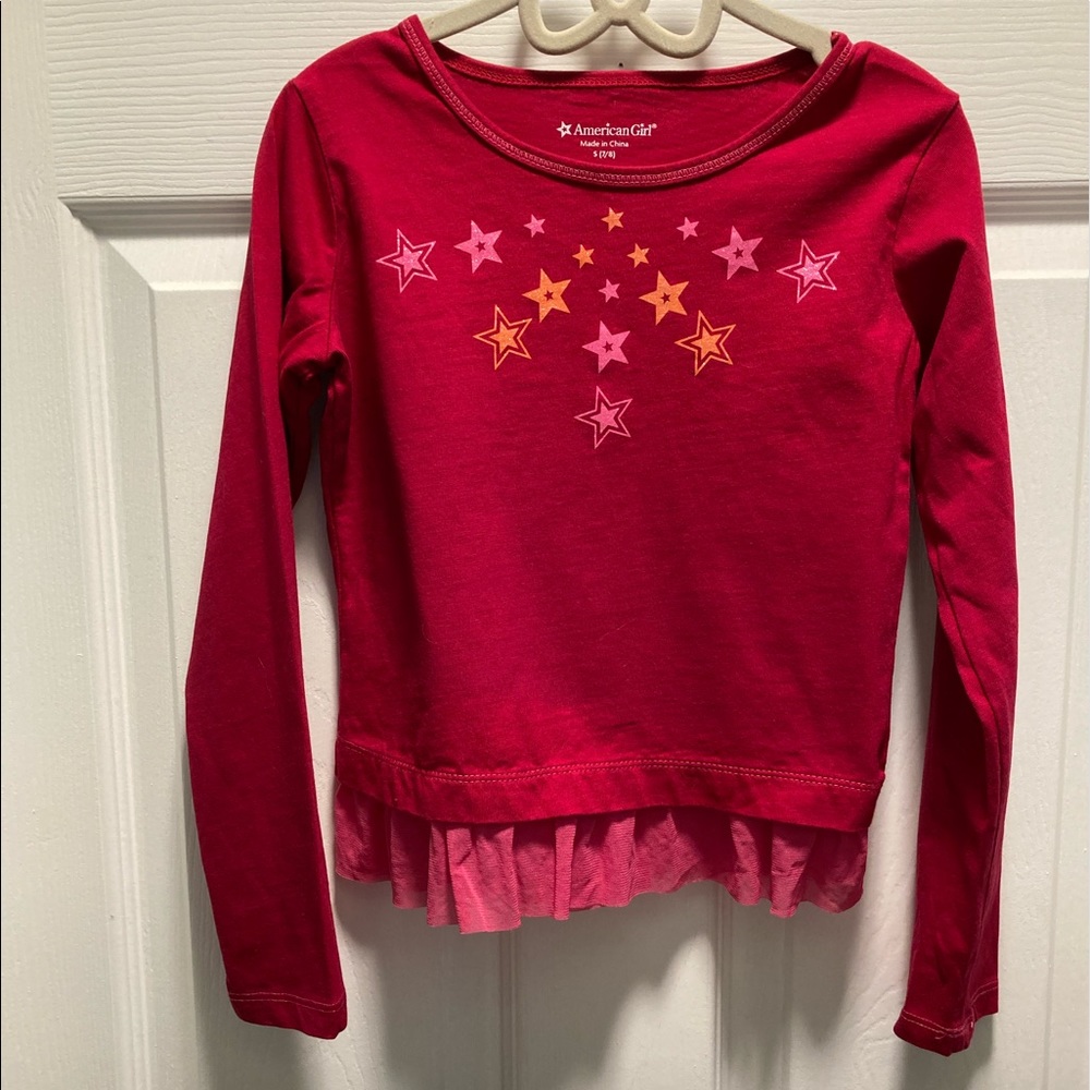 American Girl long sleeve top size 7/8 NWOT